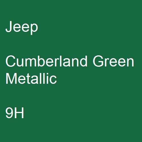 Jeep, Cumberland Green Metallic, 9H.